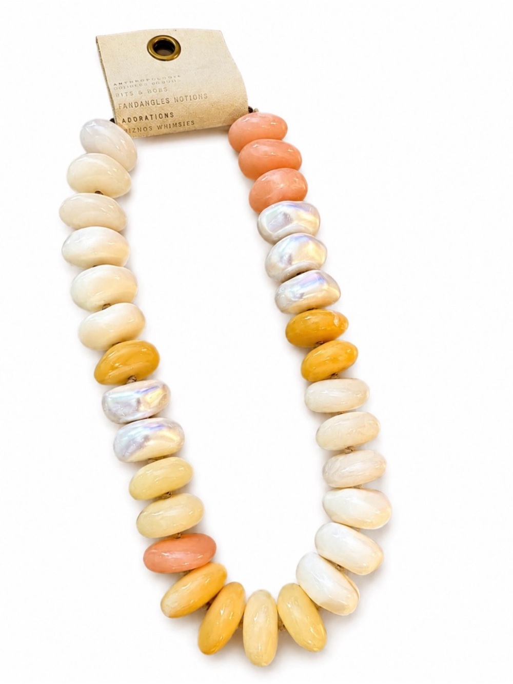 Anthropologie Chunky Rainbow Necklace